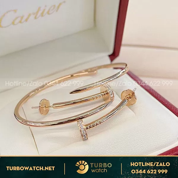  Bông tai Cartier juste un clou earrings 18k