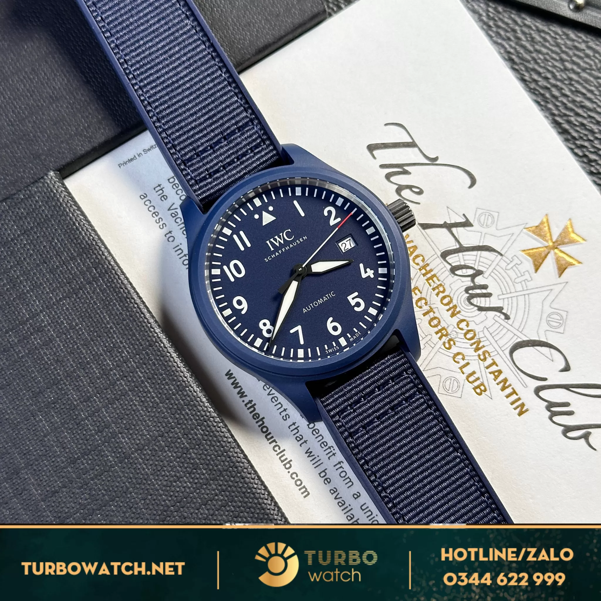  Đồng hồ IWC Pilot’s Watch “Laureus Sport” Blue Ceramic fake 