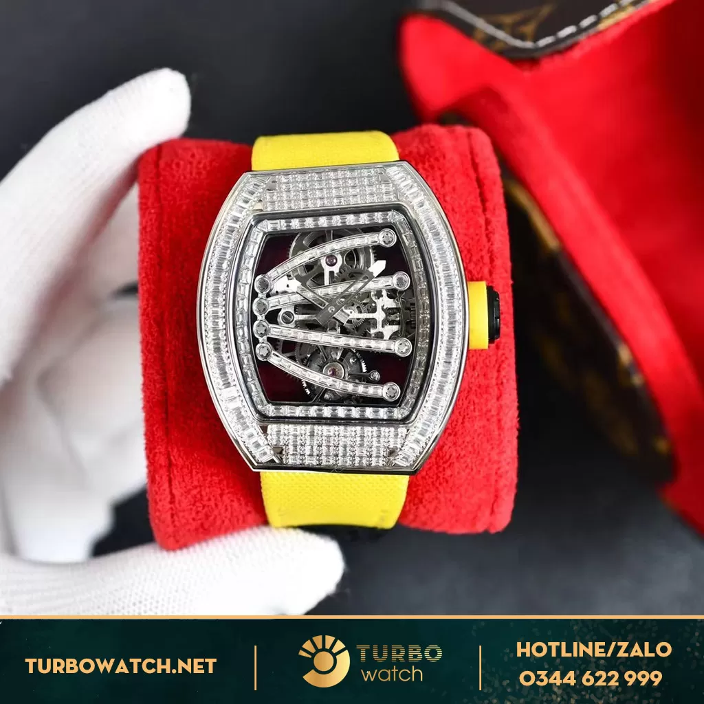  RICHARD MILLER Rep 1:1 RM 59-01 FULL DIAMOND BAGUETTE TOURBILLION LIMITED