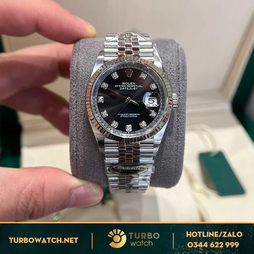  Rolex Datejust Siêu Cao Cấp 36 126234 Mặt Số Đen 