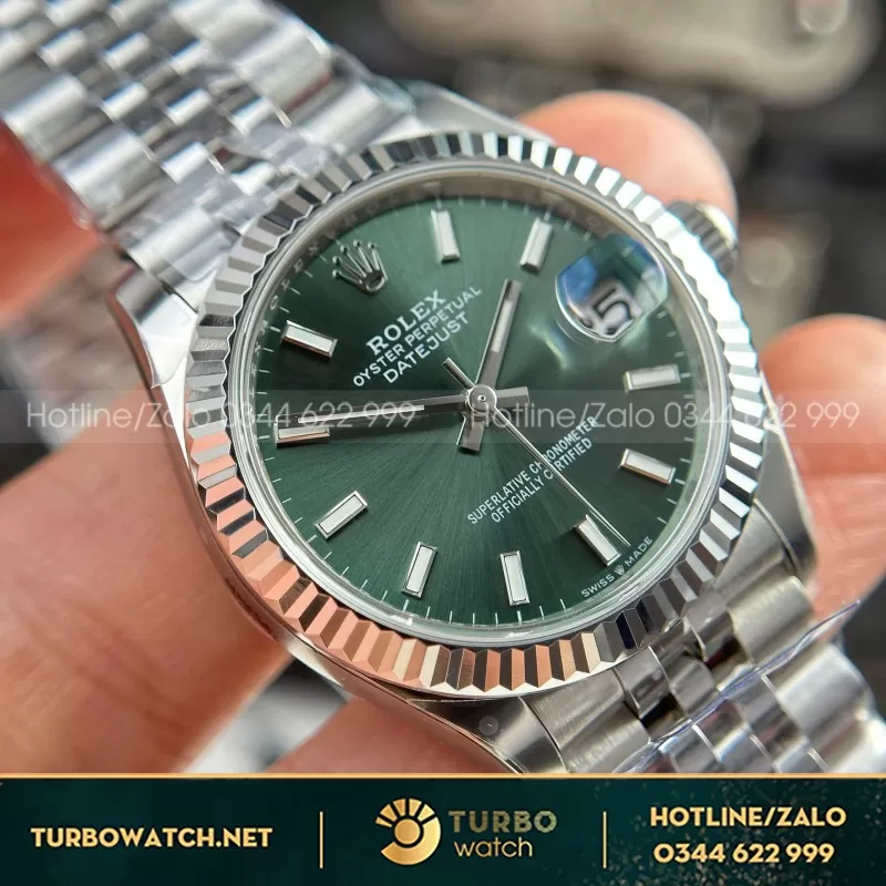  Rolex Đồng Hồ Nữ Rolex Datejust 31mm Mặt màu xanh ngọc 178273-0020