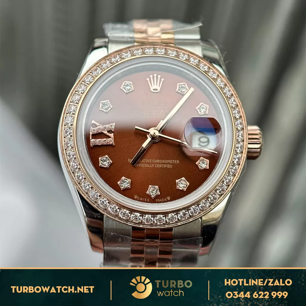  Rolex Lady-Datejust 279171 Mặt Số Chocolate Rep 1:1