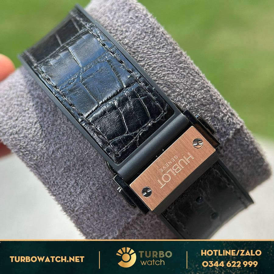Đồng Hồ Hublot Classic Fusion Replica Demi Gold Ceramic Dây Da 42MM