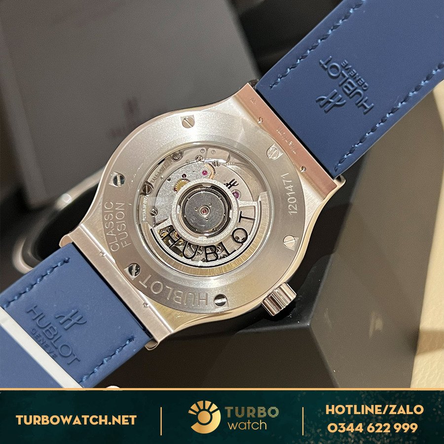 Đồng Hồ Hublot Classic Fusion Full Diamonds Xanh Navy