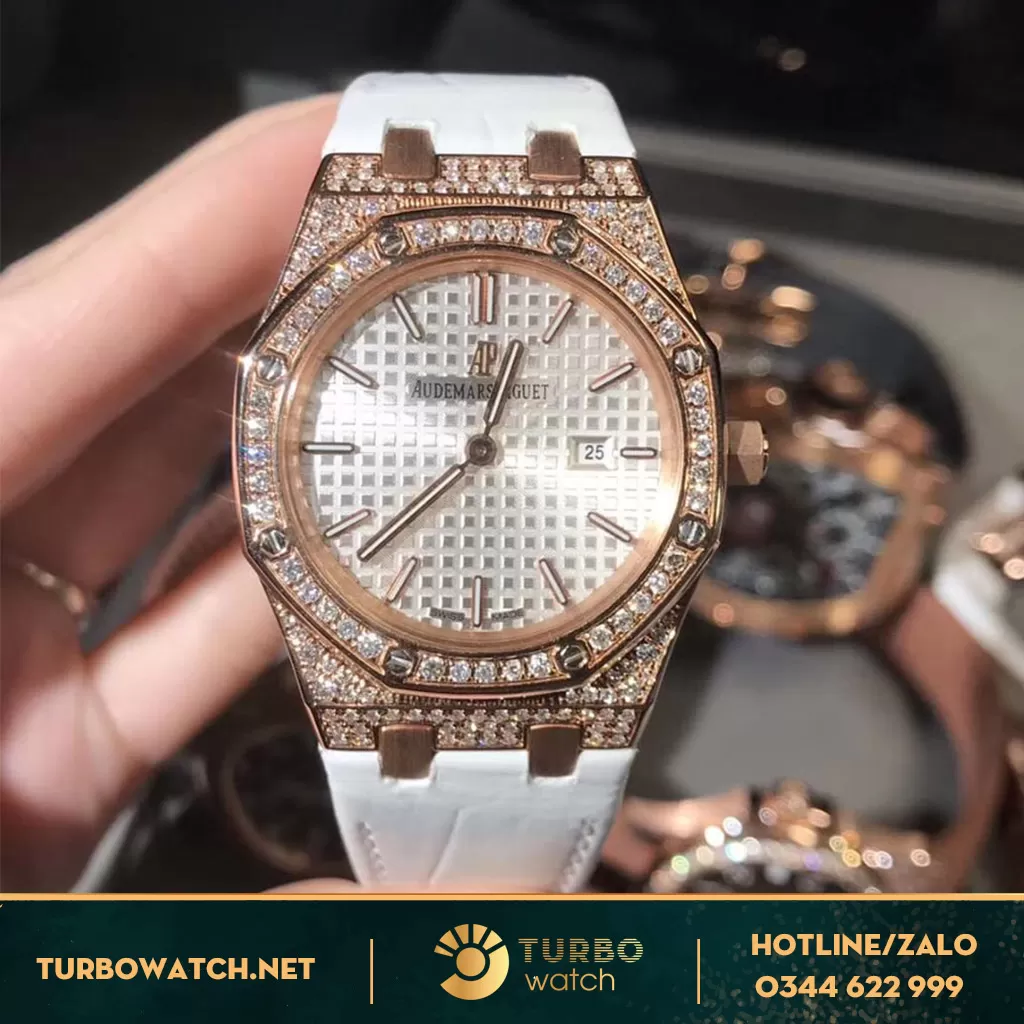 Audemars Piguet Chế Tác Vàng Khối 18K Kim Cương Thiên nhiên
