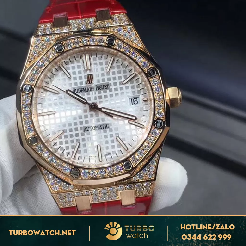 Audemars Piguet Chế Tác Vàng Khối 18K Kim Cương Thiên nhiên