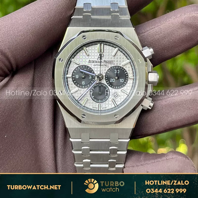 Audemars Piguet ROYAL OAK CHRONOGRAPH STAINLESS STEEL 26331ST mặt trắng