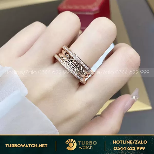 B.zero1 ring Bvl rose gold 