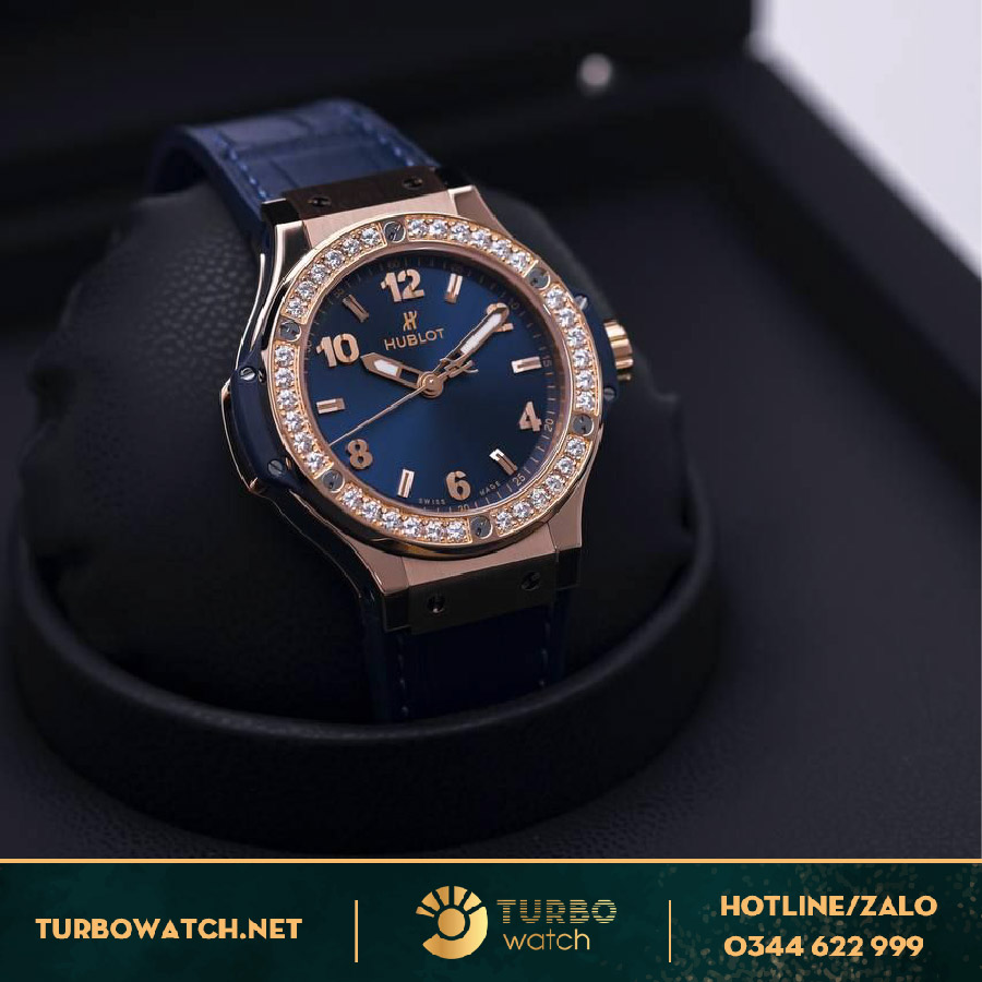 Đồng Hồ Hublot Big Bang One Click Xanh Navy kim Cương Thiên Nhiên