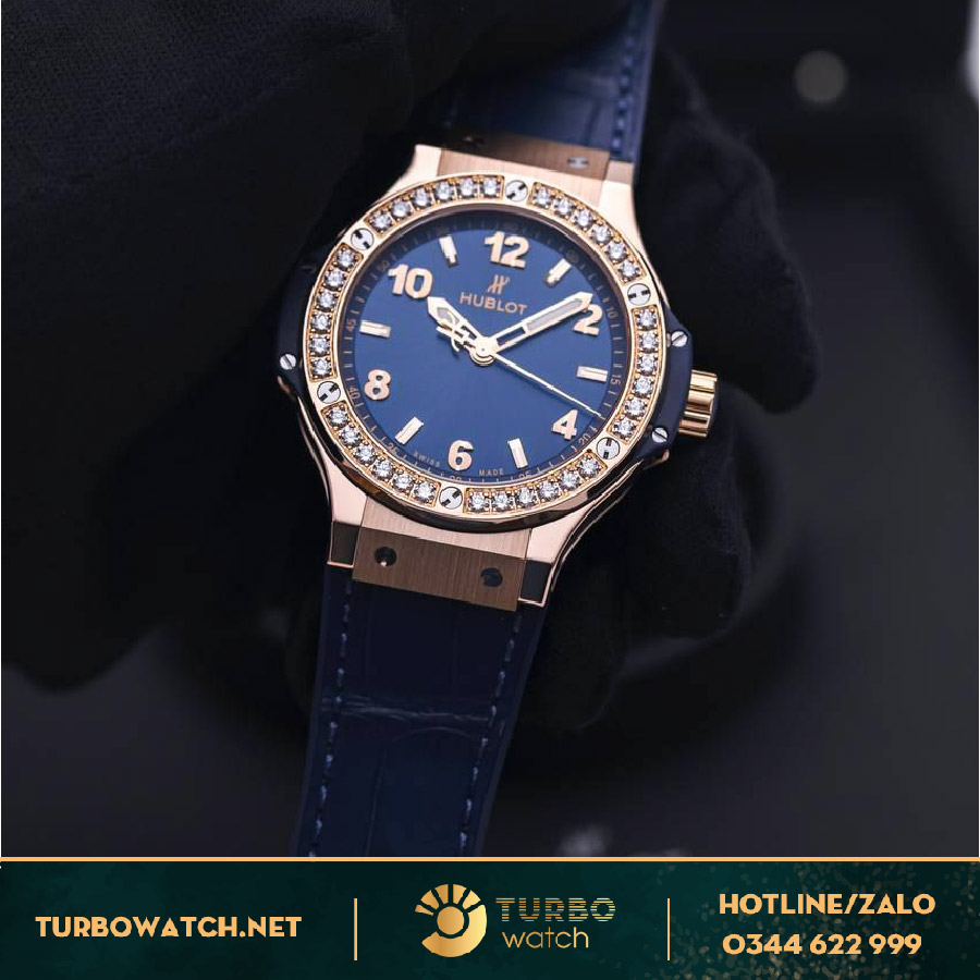 Đồng Hồ Hublot Big Bang One Click Xanh Navy kim Cương Thiên Nhiên