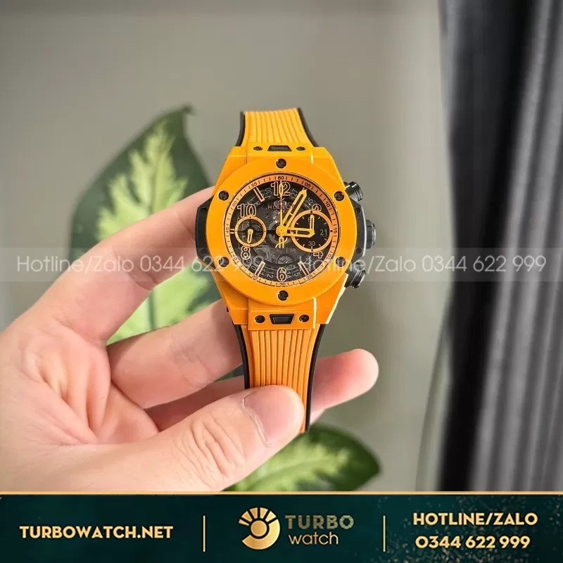 Bộ Sưu Tập Đồng Hồ Hubot Big Bang Unico Orange Ceramic Chế Tác Nhà Máy BBF 42mm