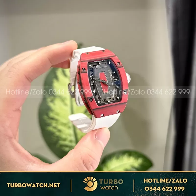 Bộ Sưu Tập Đồng Hồ Richard Mille Nam Rep 11 RM12-01 Tourbillon Màu Đỏ 40mm