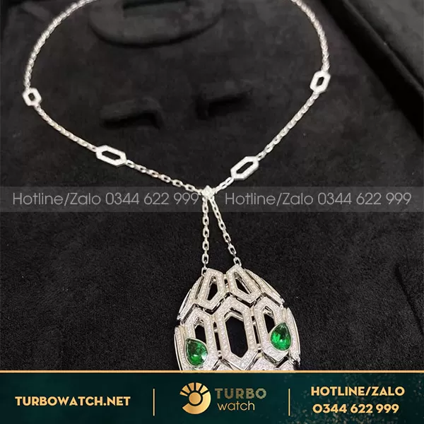 Bvlgari serpenti necklace white gold hongkong