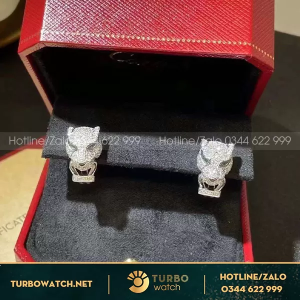 Cartier panthere earrings 18k