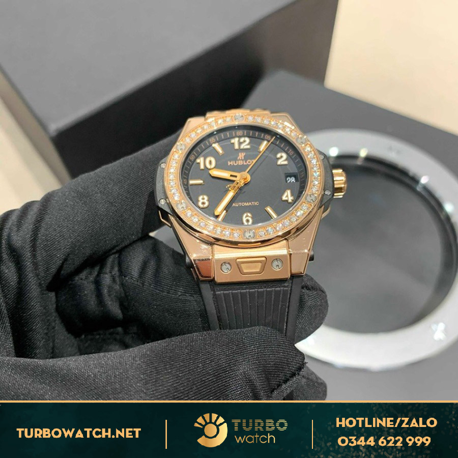 Đồng Hồ Hublot Big Bang Fake One Click King Gold Diamonds