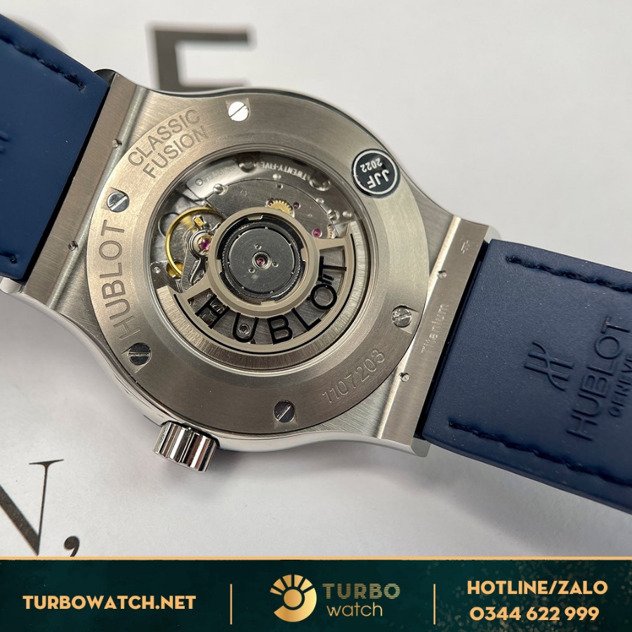 Đồng Hồ Hublot Classic Fusion Super Fake 1:1 Xanh Navy Diamonds