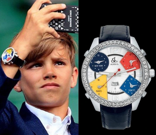 Con trai của David Beckham và chiếc Jacob & co trên tay