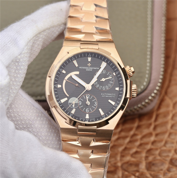 Đánh giá đồng hồ Vacheron Constantin super fake màu vàng hồng dự trữ năng lượng