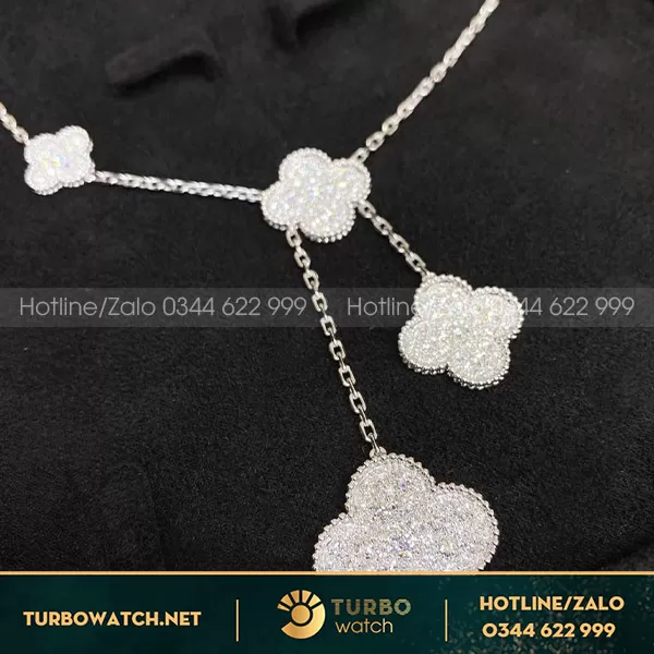 Dây chuyền Van Cleef & Arpels Magic Alhambra Diamond 6 Motif Necklace