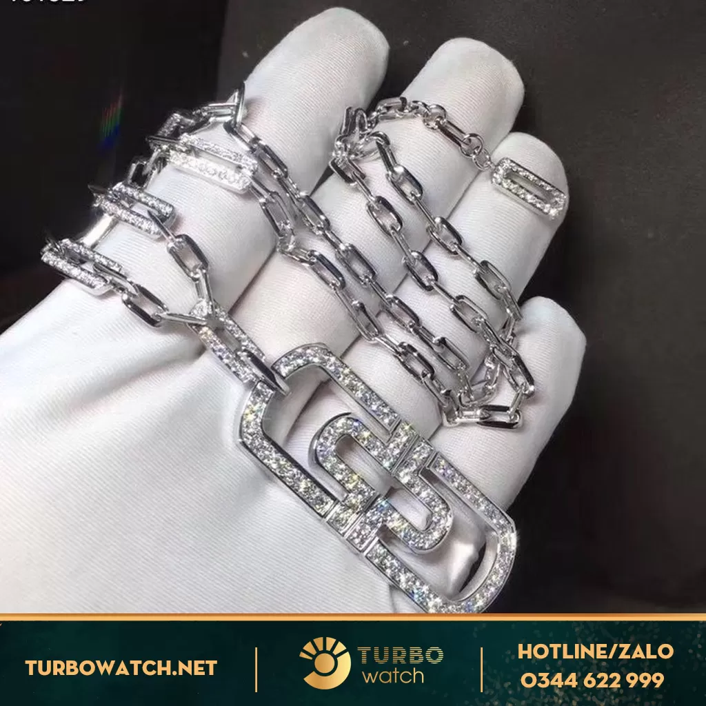 dây chuyền vàng 18k kim cương thiên nhiên