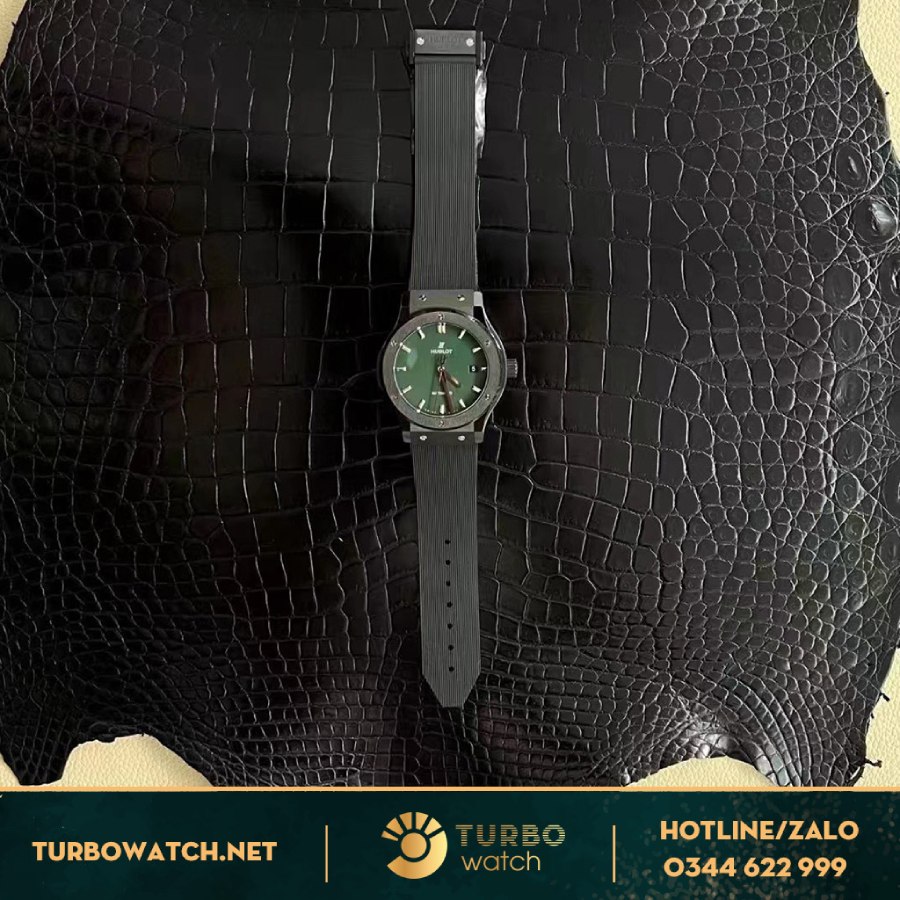 Đồng Hồ Hublot Classic Fusion Siêu Cấp Ceramic Xanh Green 42MM