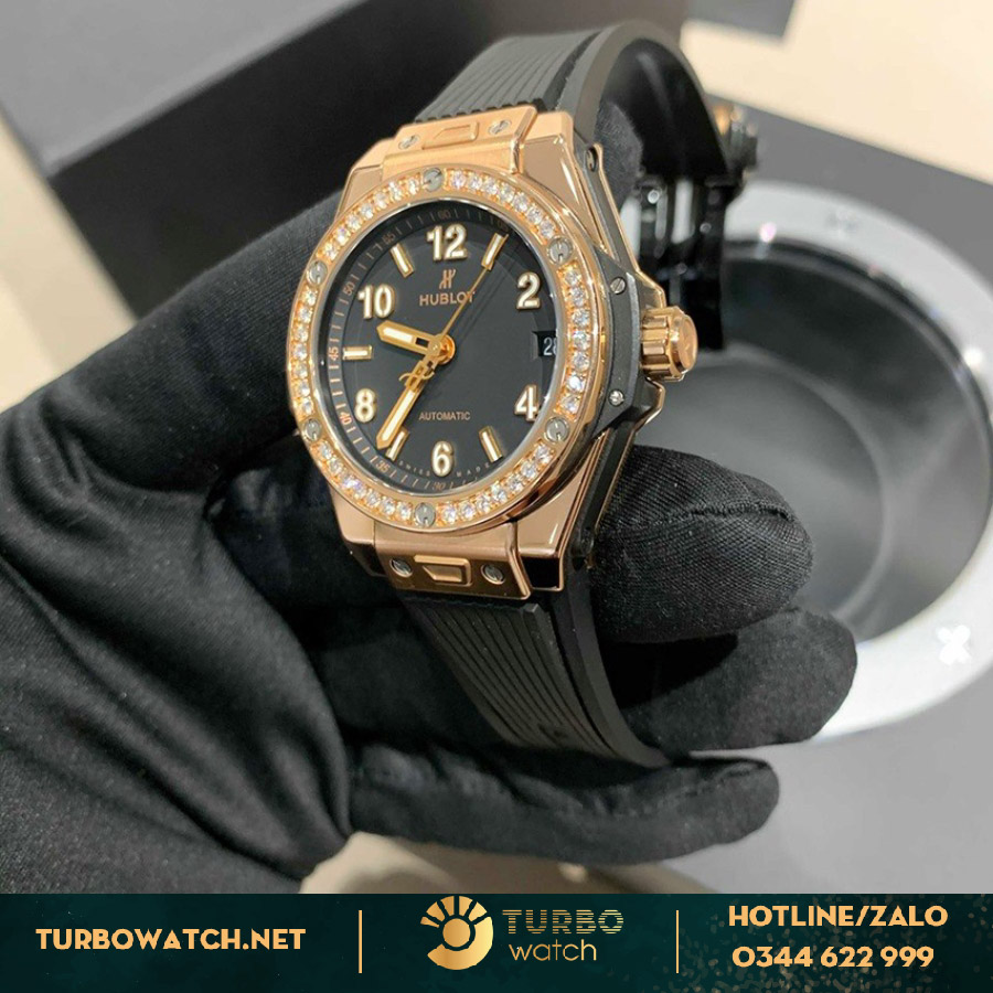 Đồng Hồ Hublot Big Bang Fake One Click King Gold Diamonds