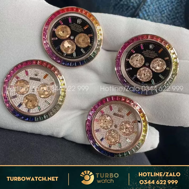 Dial vs benzel daytona chế tác saphire và kim cương