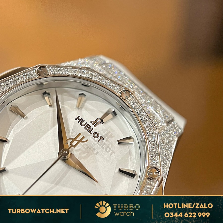 Hublot Classic Fusion Orlinski White 550 Siêu Cấp 1:1 Full Diamonds