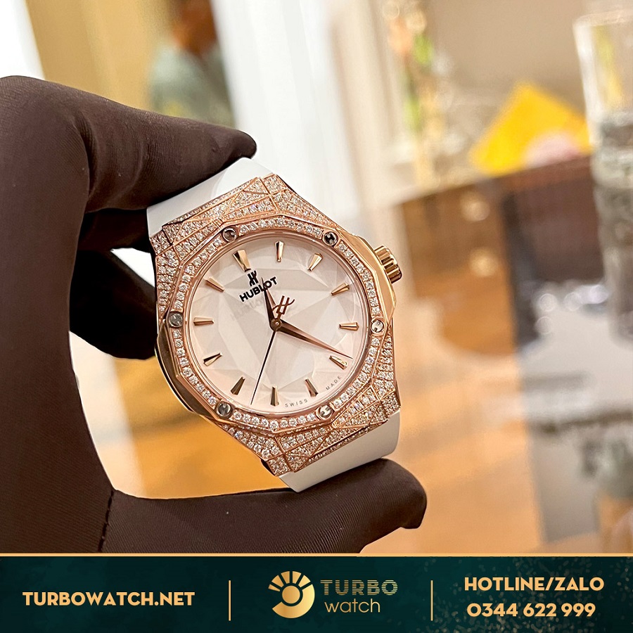 Hublot Classic Fusion Orlinski King Gold 550 Rep 1:1 Full Diamonds