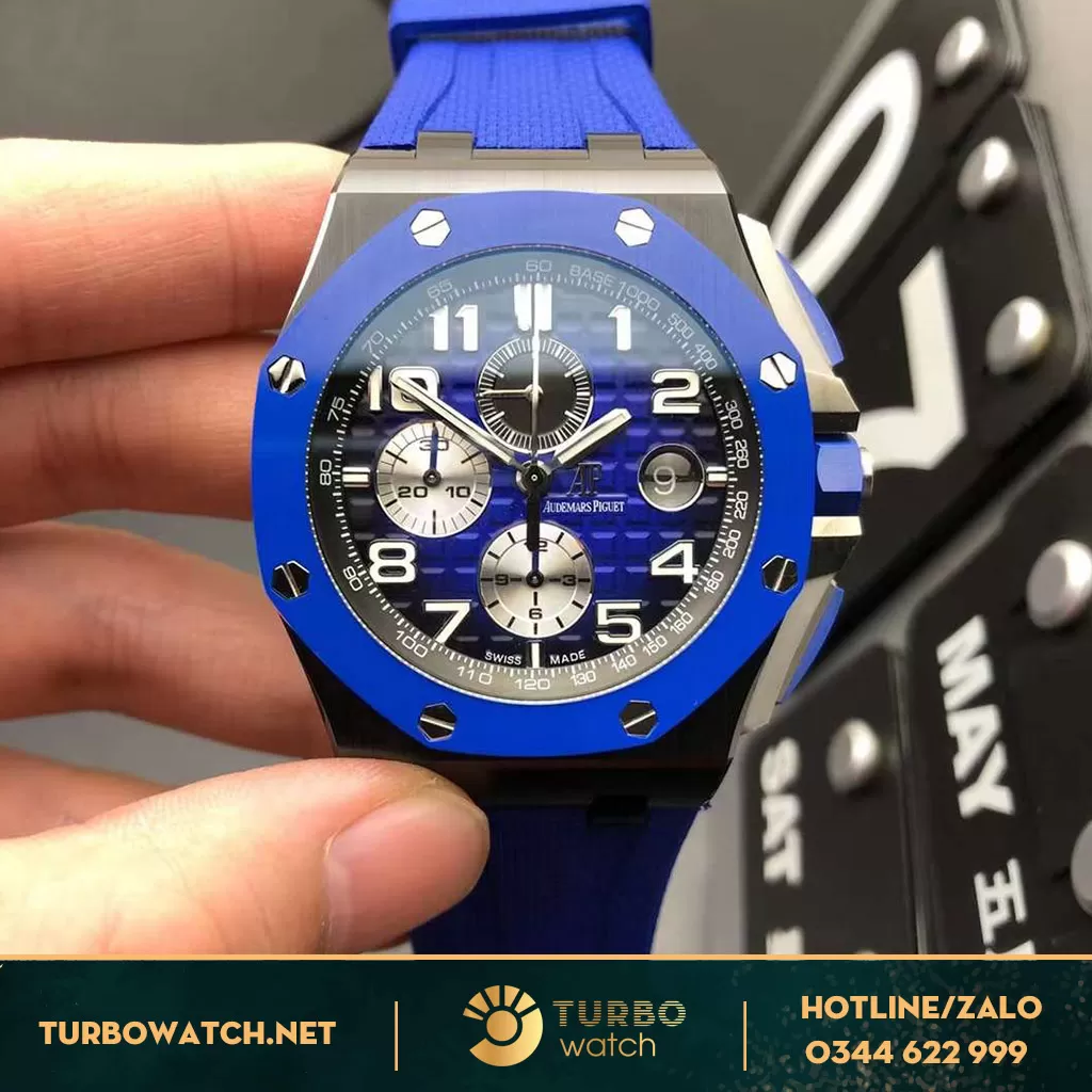 Đồng hồ AP Offshore blue ceramic fake
