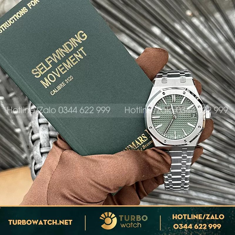 Đồng hồ AP royal oak 15510 green dial zf factory