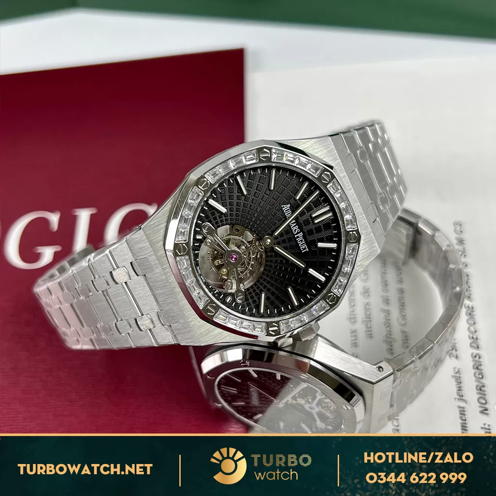 Đồng hồ AP royal oak tourbillon gray dial fake