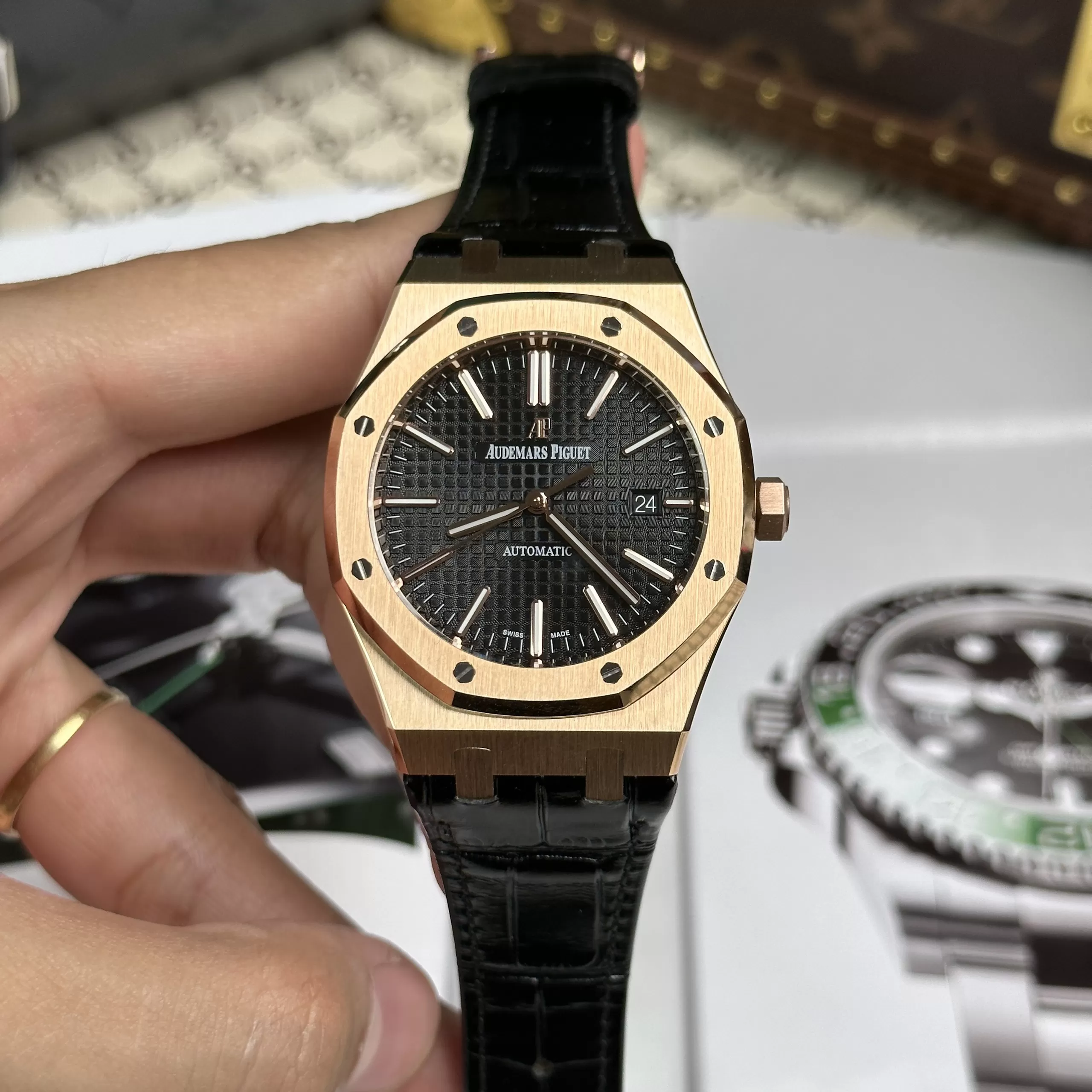Đồng Hồ Audemars Piguet 1:1 Royal Oak 15400OR Dây Da