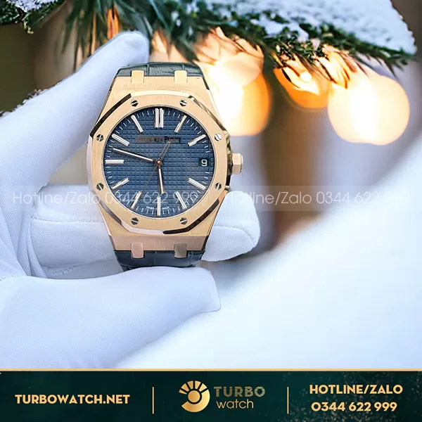Đồng hồ audemars piguet 15500 blue dial 