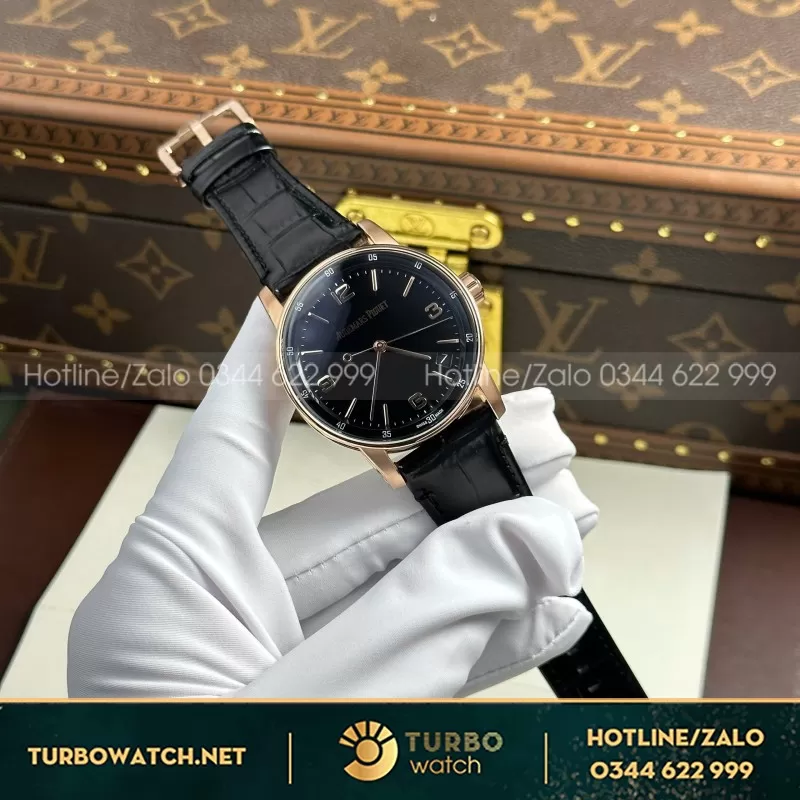 Đồng Hồ Audemars Piguet Code 11.59 Selfwinding 15210OR Rep 11 Mặt Đen Blue Nhà Máy APS 41mm