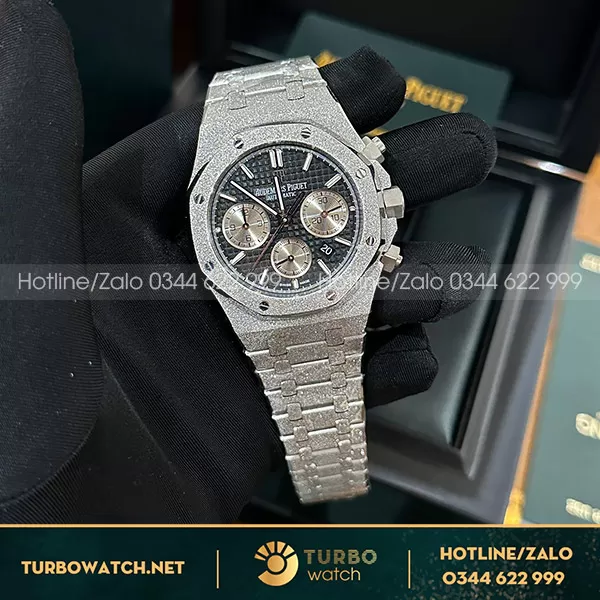Đồng hồ audemars piguet frosted gold vàng trắng rep 11