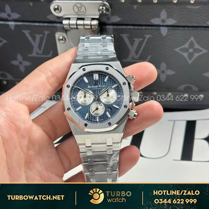Đồng Hồ Audemars Piguet Replica 11 Royal Oak 26331 Chronograph Mặt đen Blue 41mm