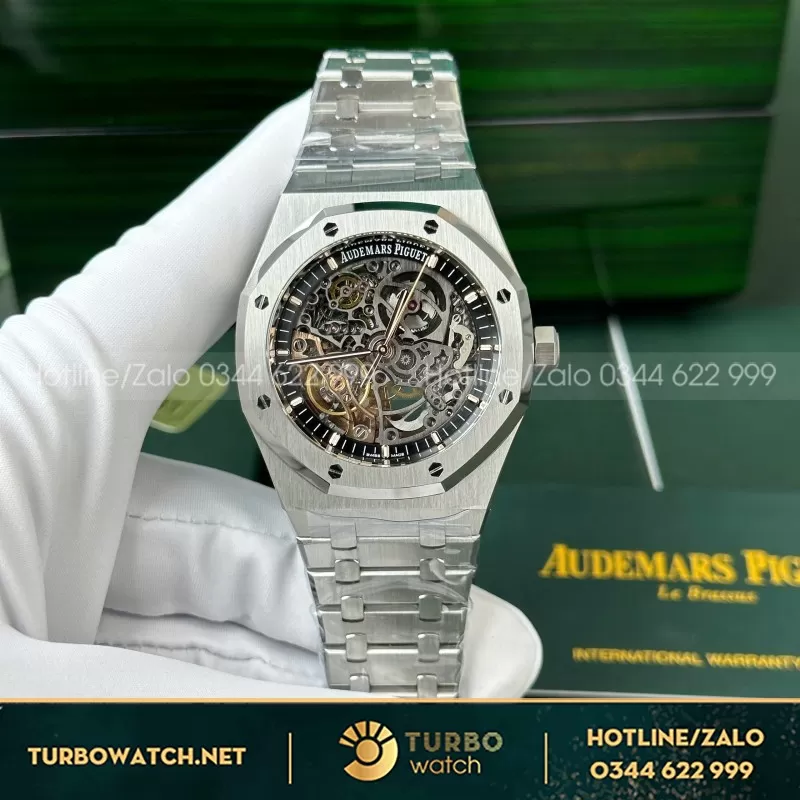 Đồng Hồ Audemars Piguet Royal Oak 15407 Chế Tác Mặt Lộ Cơ Xưởng THB 41mm