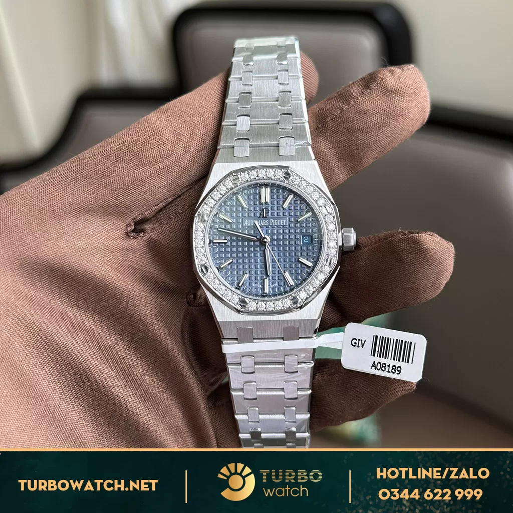 Đồng Hồ Audemars Piguet Royal Oak 15451 Nữ 34mm KC Moissanit 