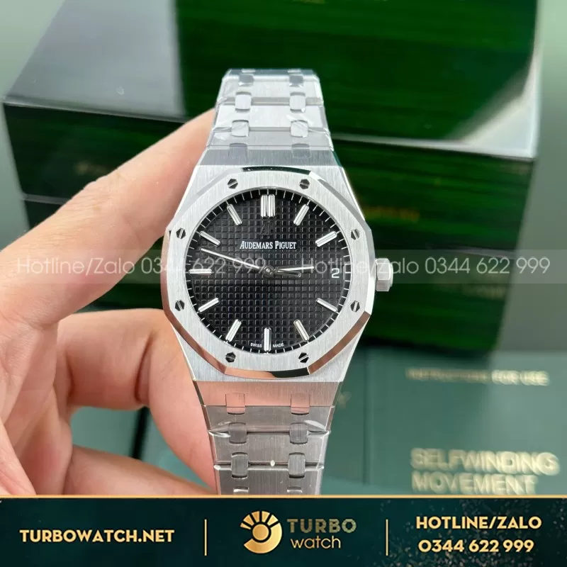 Đồng Hồ Audemars Piguet Royal Oak 15500ST Frosted Gold Replica 11 Mặt Xanh 41mm