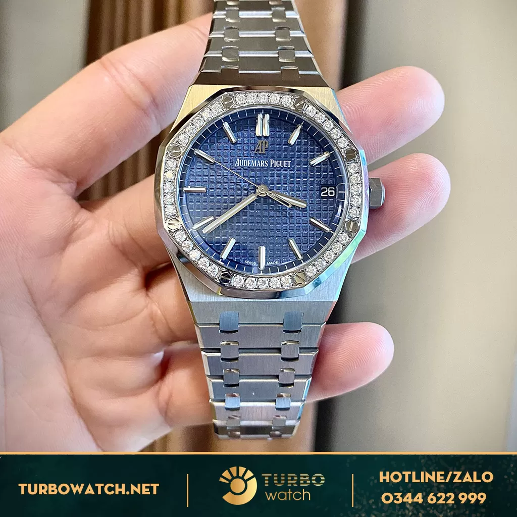 Đồng Hồ Audemars Piguet Royal Oak 15500st Viền Kim Moissanit 41mm 
