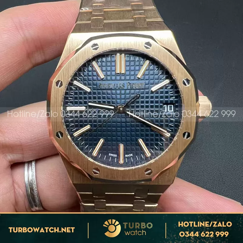 Đồng hồ audemars piguet royal oak 15510or blue dial custom