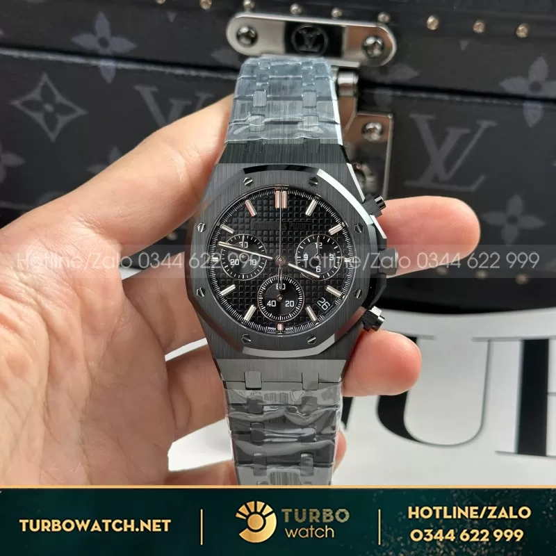 Đồng Hồ Audemars Piguet Royal Oak 26240 Replica 11 Màu Đen Mặt Đen APS 41mm
