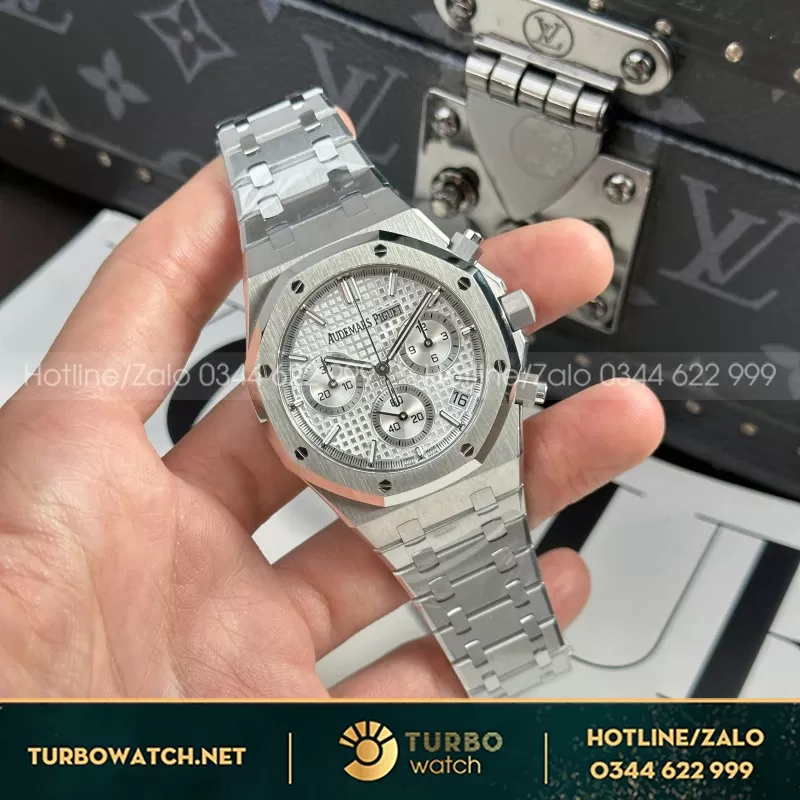 Đồng Hồ Audemars Piguet Royal Oak 26240 Replica 11 Màu Trắng Hồng Mặt Trắng APS 41mm