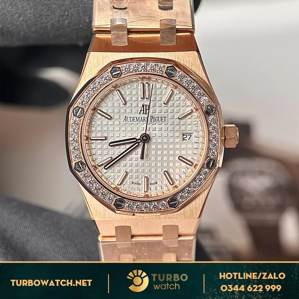 Đồng Hồ Audemars Piguet Royal Oak 34mm 77451OR Nữ Replica