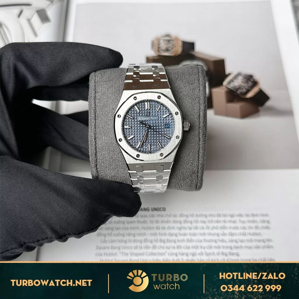 Đồng Hồ Audemars Piguet Royal Oak 34mm Nữ Xanh Navy 