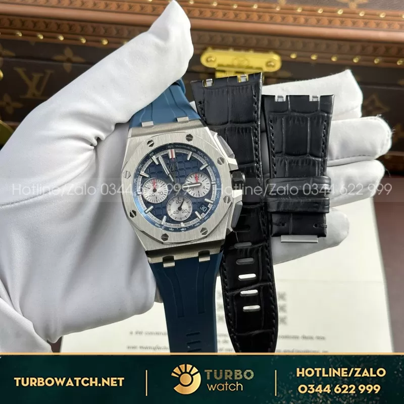 Đồng Hồ Audemars Piguet Royal Oak Offshore Chronograph 26420 Rep 1 1 Mặt Xanh Nhà Máy APP 43mm