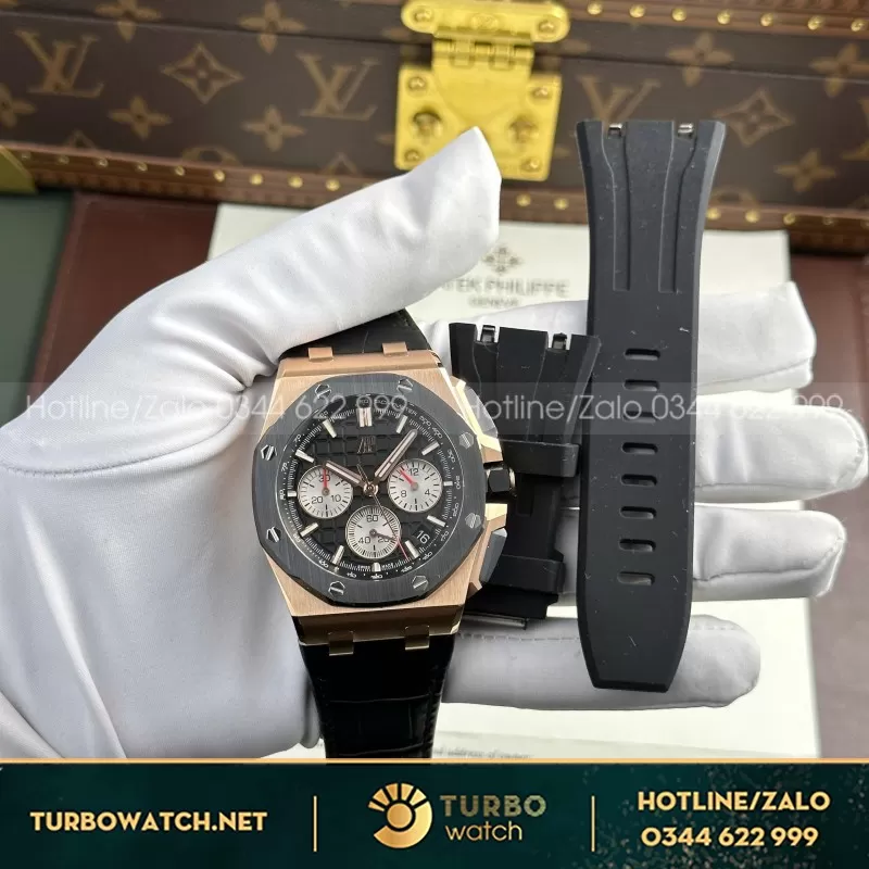 Đồng Hồ Audemars Piguet Royal Oak Offshore Chronograph 26420 Rep 1 1 Mặt Xanh Nhà Máy APP 43mm