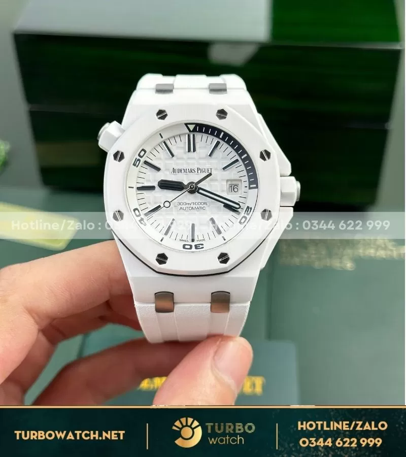Đồng hồ Audemars Piguet Royal Oak Offshore white ceramic fake