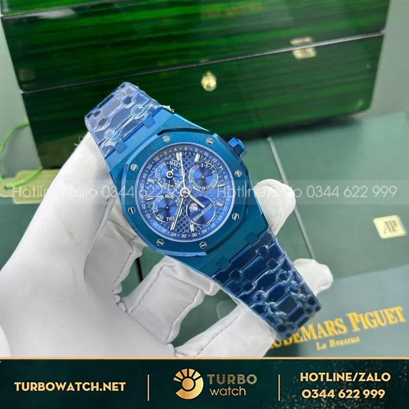 Đồng Hồ Audemars Piguet Royal Oak Perpetual Calendar 26579CS Replica 11 Màu Xanh Nhà Máy BBR 41mm